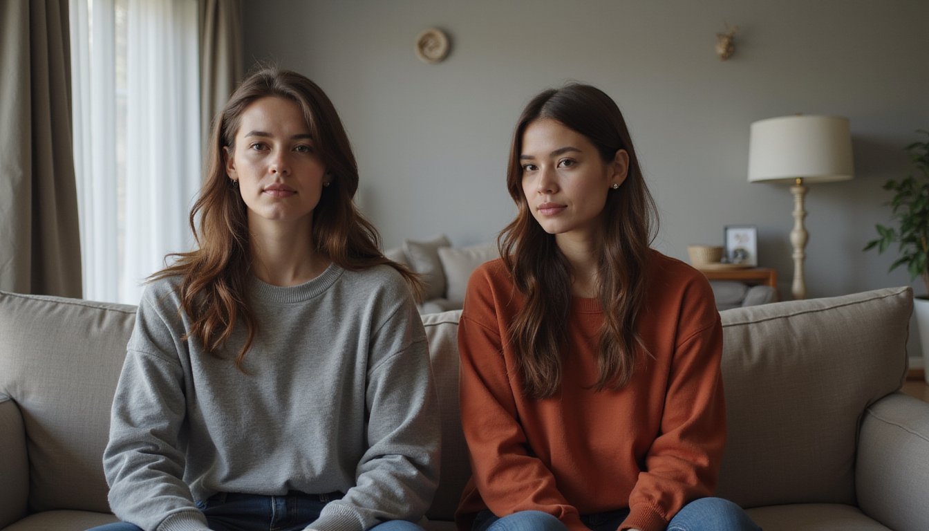 two person seated on sofa